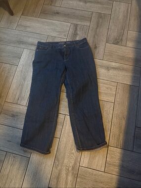 Liz Claiborne Straight Leg Jeans in Dark Blue